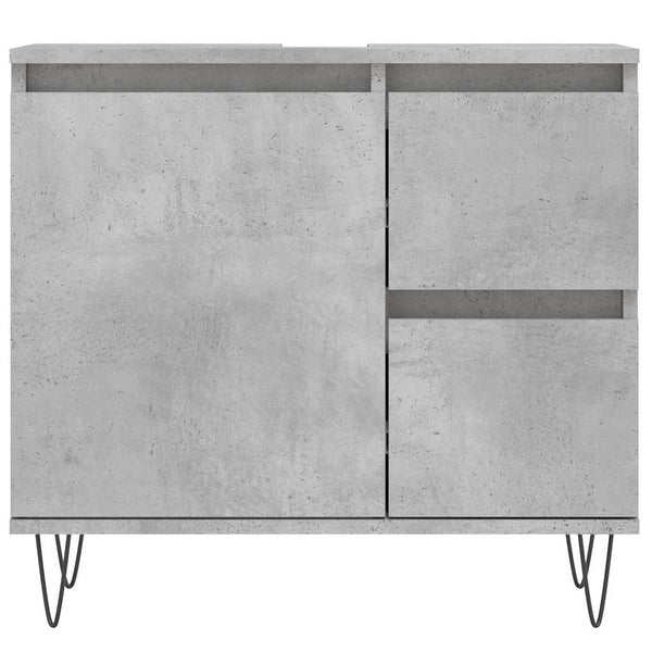 Badschrank Betongrau 65x60 cm