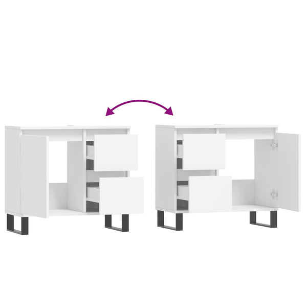 Weißer Badschrank 65x60 cm