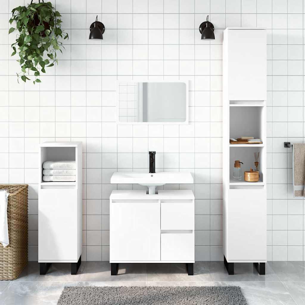 Weißer Badschrank 65x60 cm