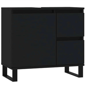 Schwarzer Badschrank 65 cm