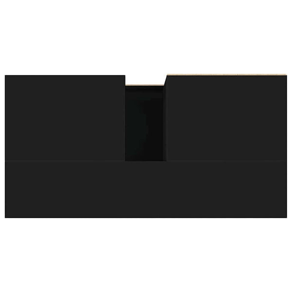 Schwarzer Badschrank 65 cm