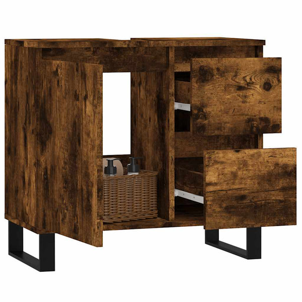 Badschrank Räuchereiche 65 cm