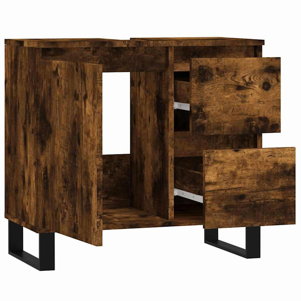 Badschrank Räuchereiche 65 cm