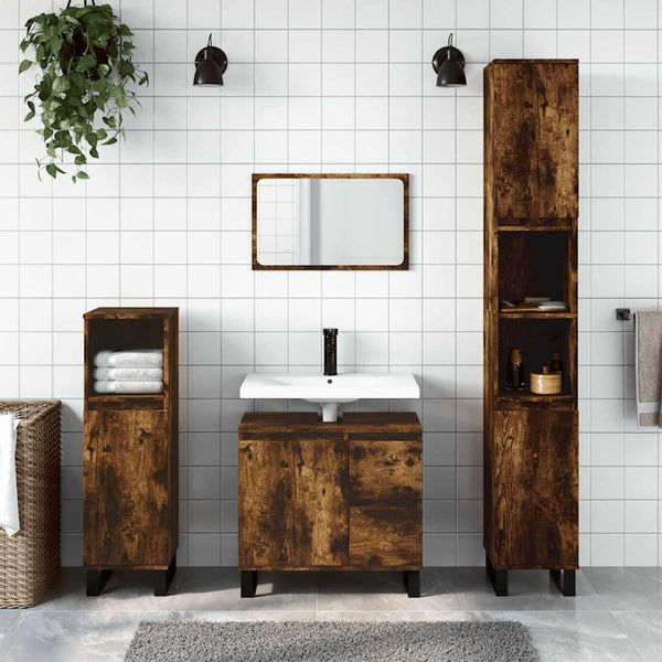 Badschrank Räuchereiche 65 cm