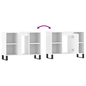 Hochglanz Badschrank Weiß 80cm