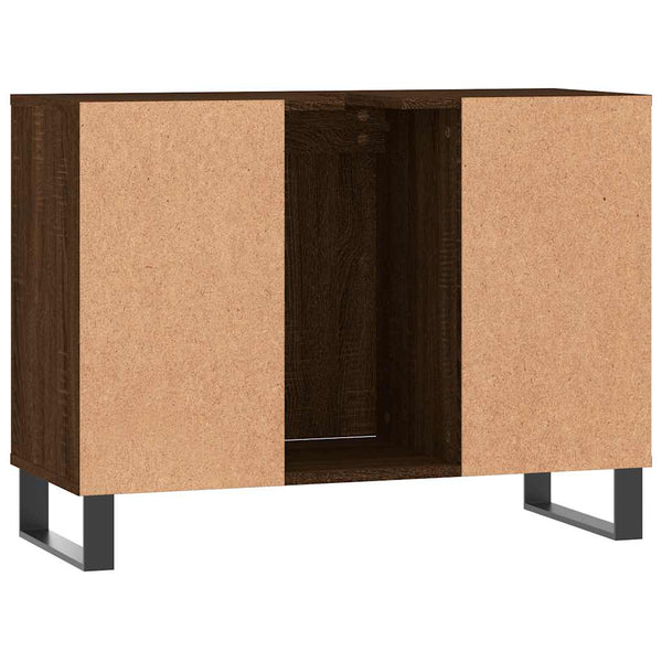 Badschrank Braun Eichenoptik 80 cm