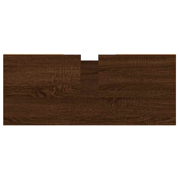 Badschrank Braun Eichenoptik 80 cm