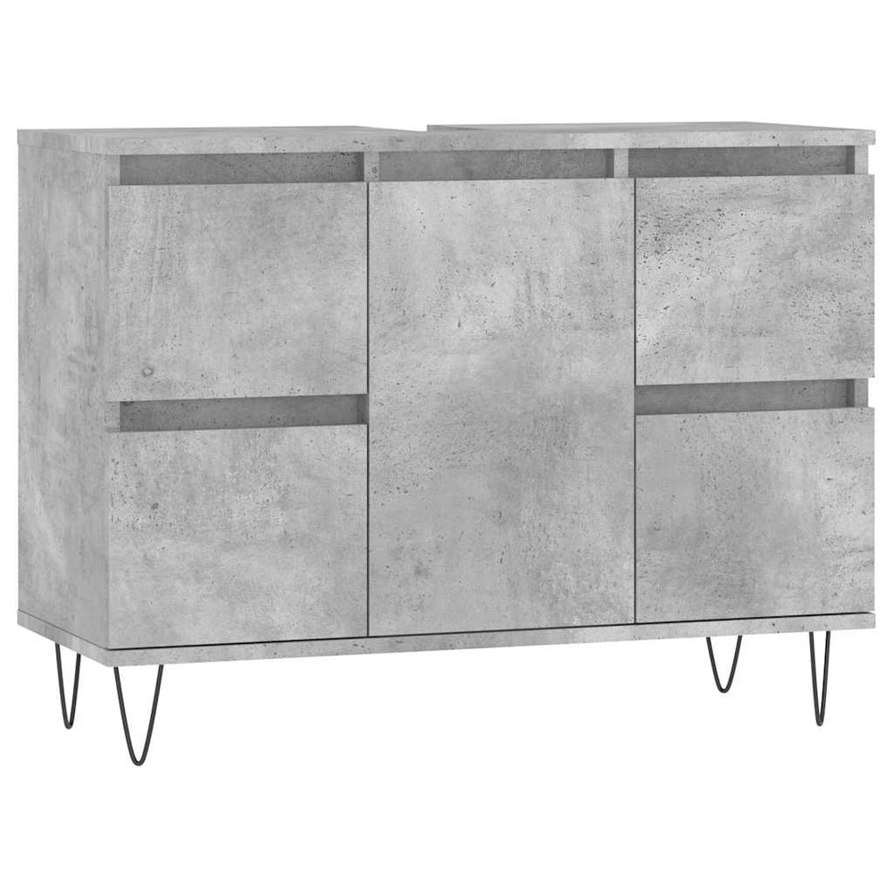 Betongrauer Badschrank 80 cm
