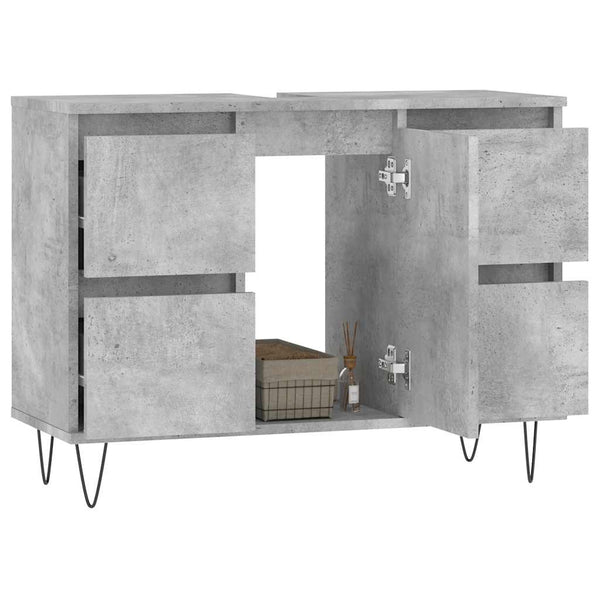 Betongrauer Badschrank 80 cm