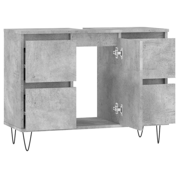 Betongrauer Badschrank 80 cm