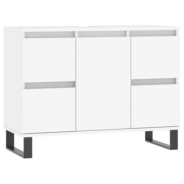 Weißer Badschrank 80 cm