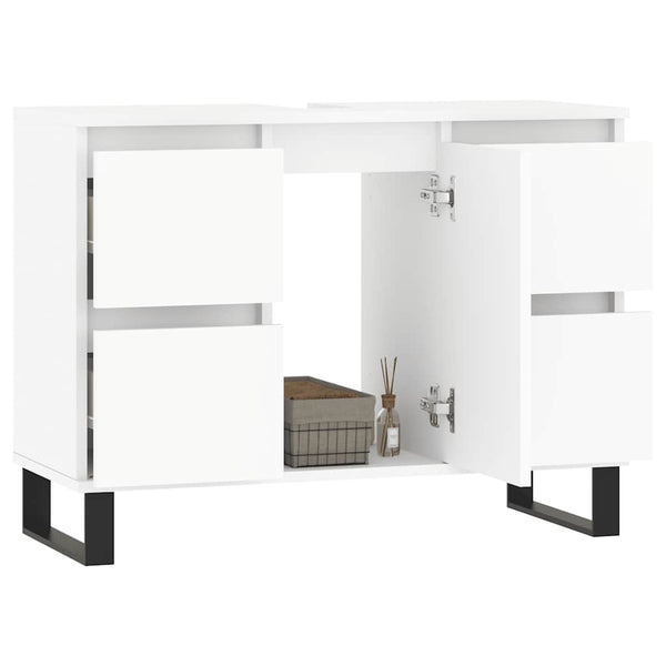 Weißer Badschrank 80 cm