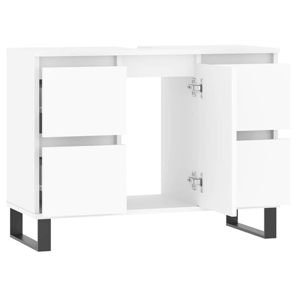 Weißer Badschrank 80 cm