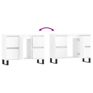 Weißer Badschrank 80 cm