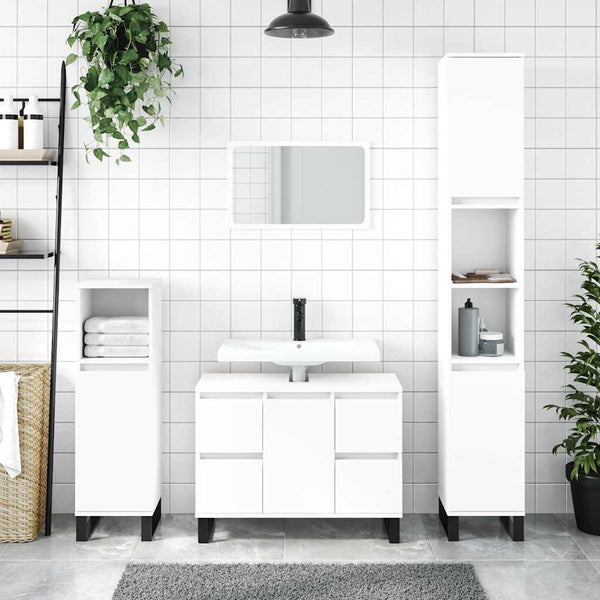 Weißer Badschrank 80 cm