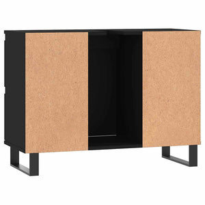 Schwarzer Badschrank 80 cm