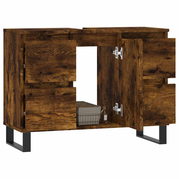 Badschrank Räuchereiche 80 cm