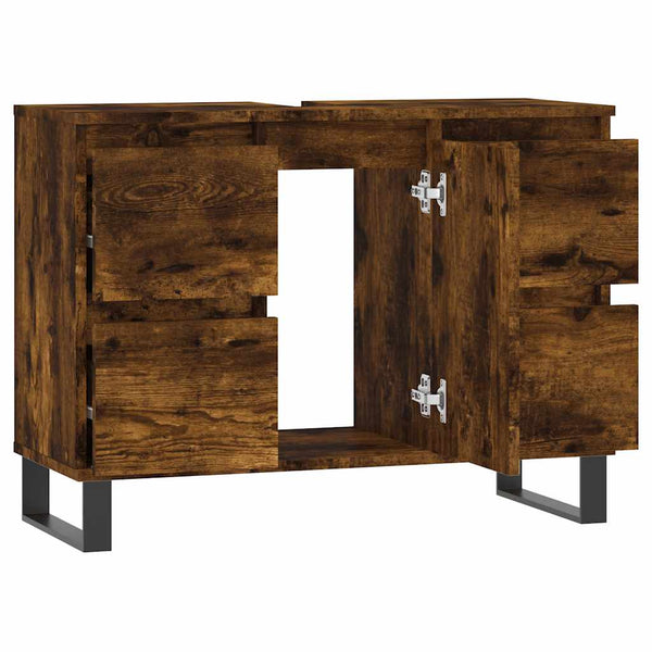 Badschrank Räuchereiche 80 cm