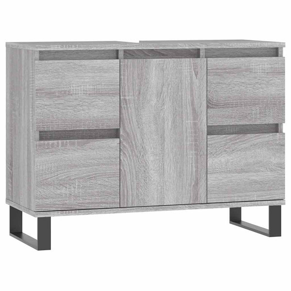 Grauer Badschrank Sonoma 80 cm