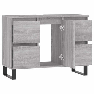 Grauer Badschrank Sonoma 80 cm