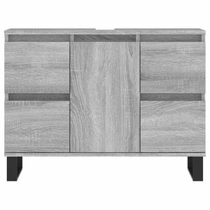 Grauer Badschrank Sonoma 80 cm