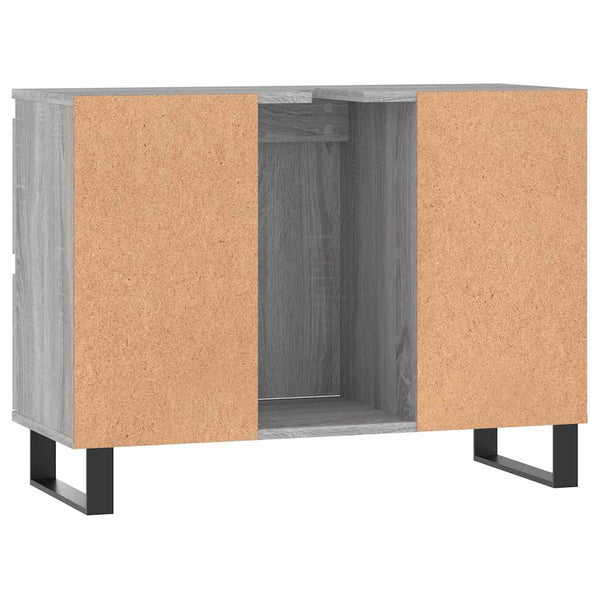 Grauer Badschrank Sonoma 80 cm