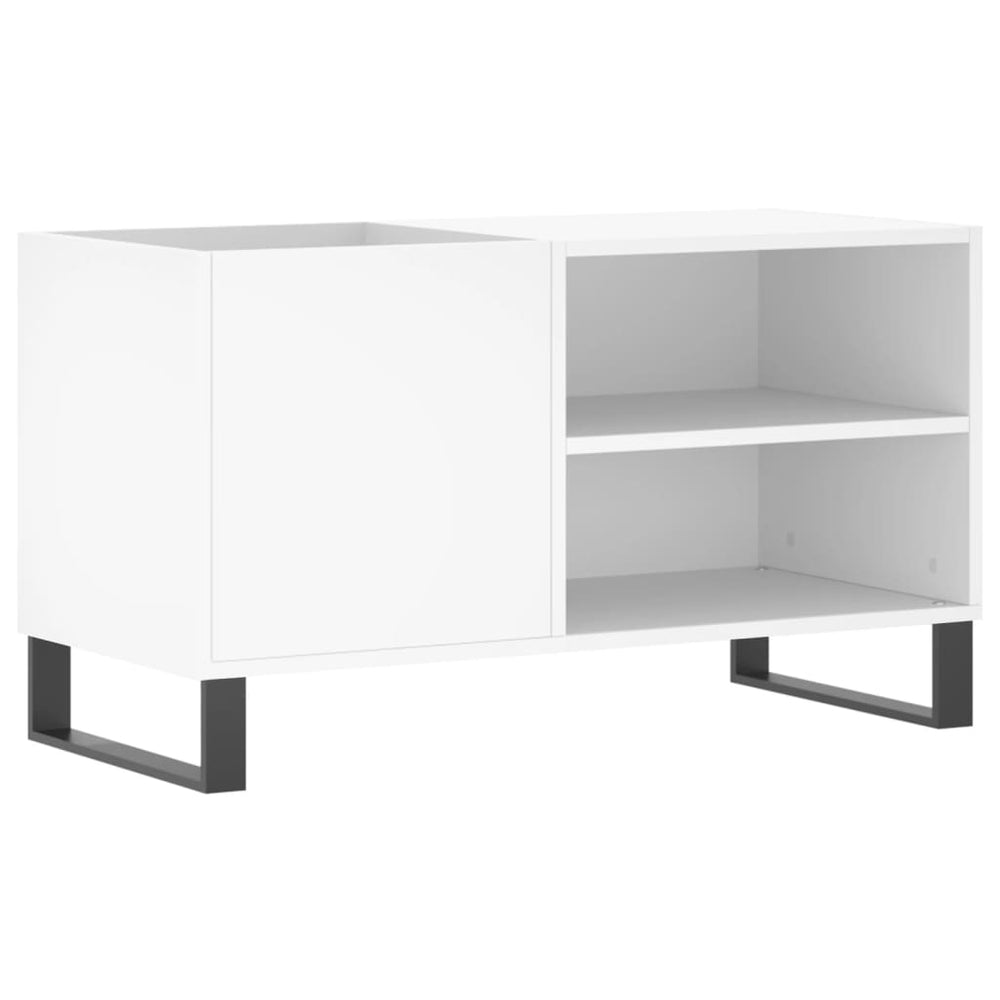Plattenschrank Weiß Holz 85cm