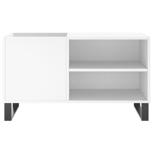 Plattenschrank Weiß Holz 85cm