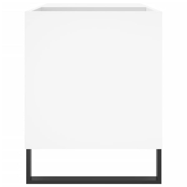 Plattenschrank Weiß Holz 85cm