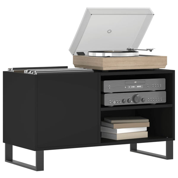 Schallplattenschrank Schwarz 85x38x48 cm