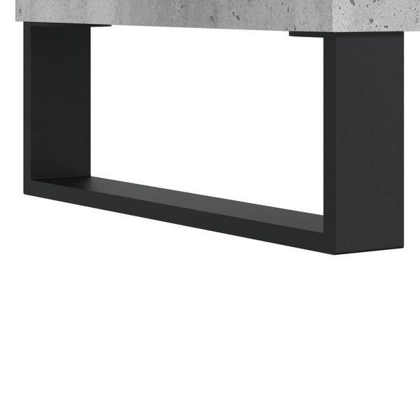 Plattenschrank Betongrau für Schallplatten