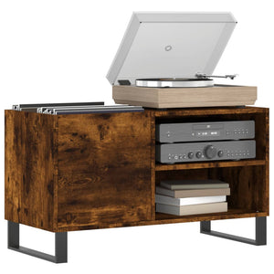 Plattenschrank Räuchereiche für Schallplatten