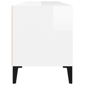 TV-Schrank, Hochglanz Weiß, 100 cm