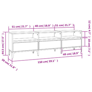 TV-Schrank Räuchereiche 150 cm