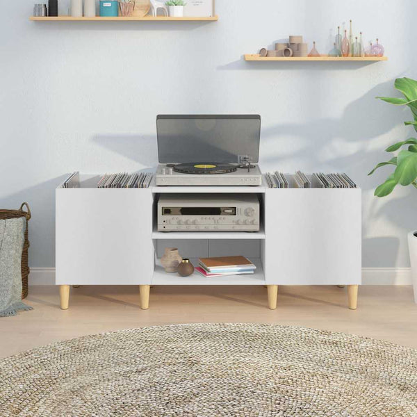 Weißer Schallplattenschrank