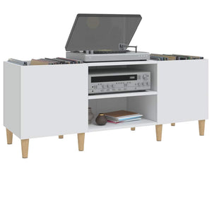 Weißer Schallplattenschrank
