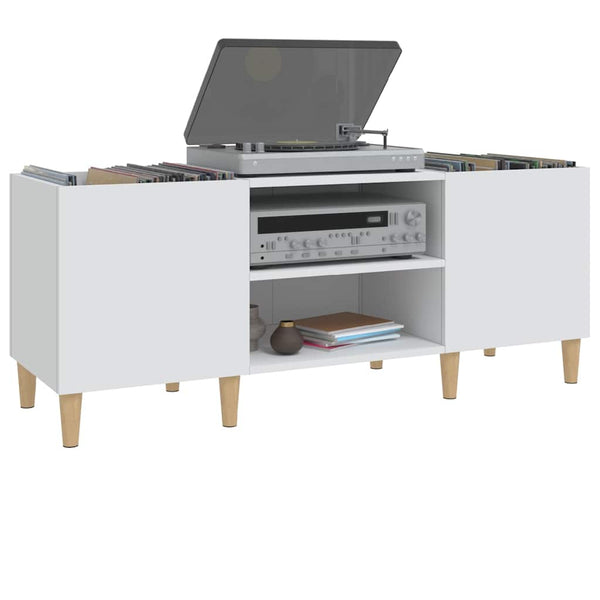 Weißer Schallplattenschrank