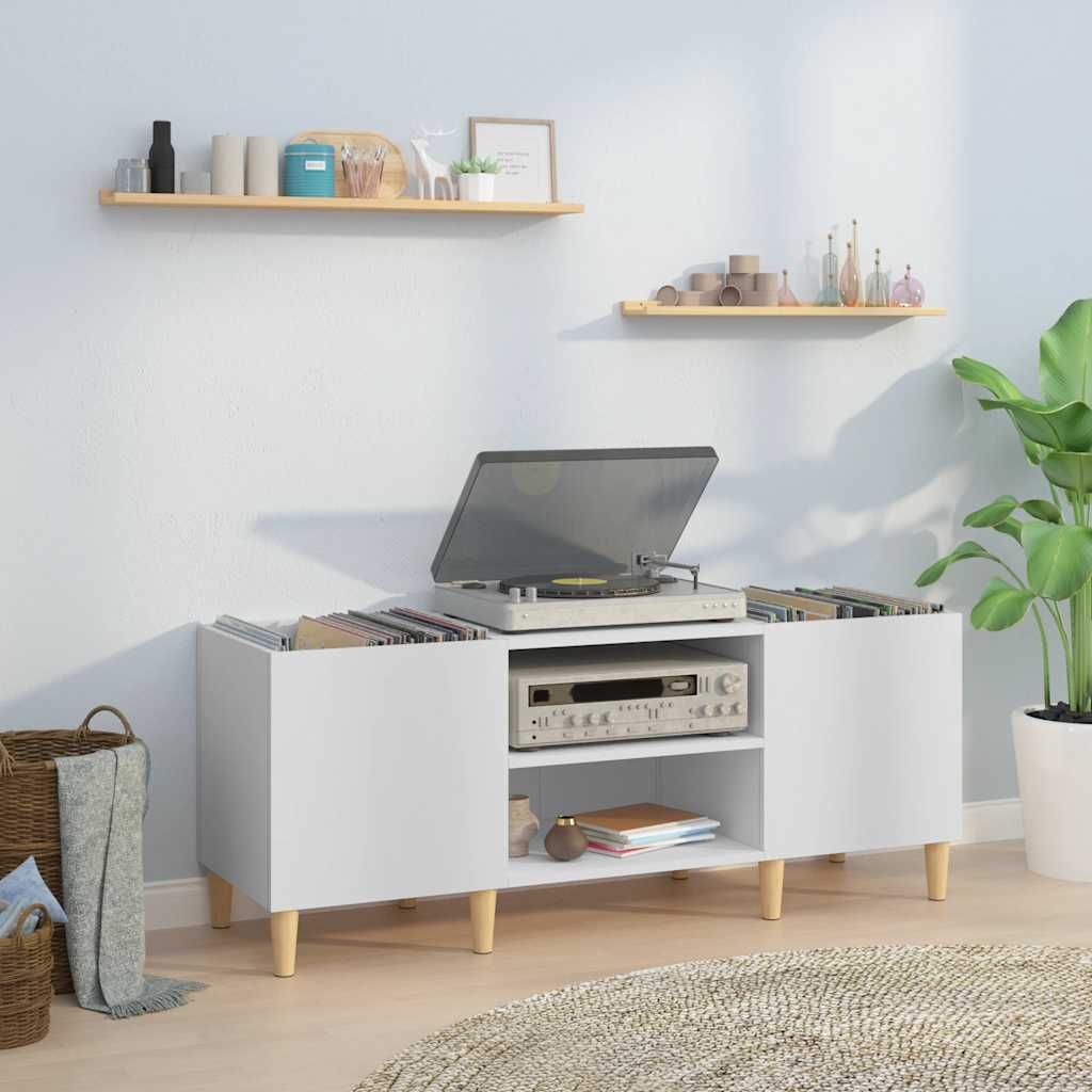 Weißer Schallplattenschrank