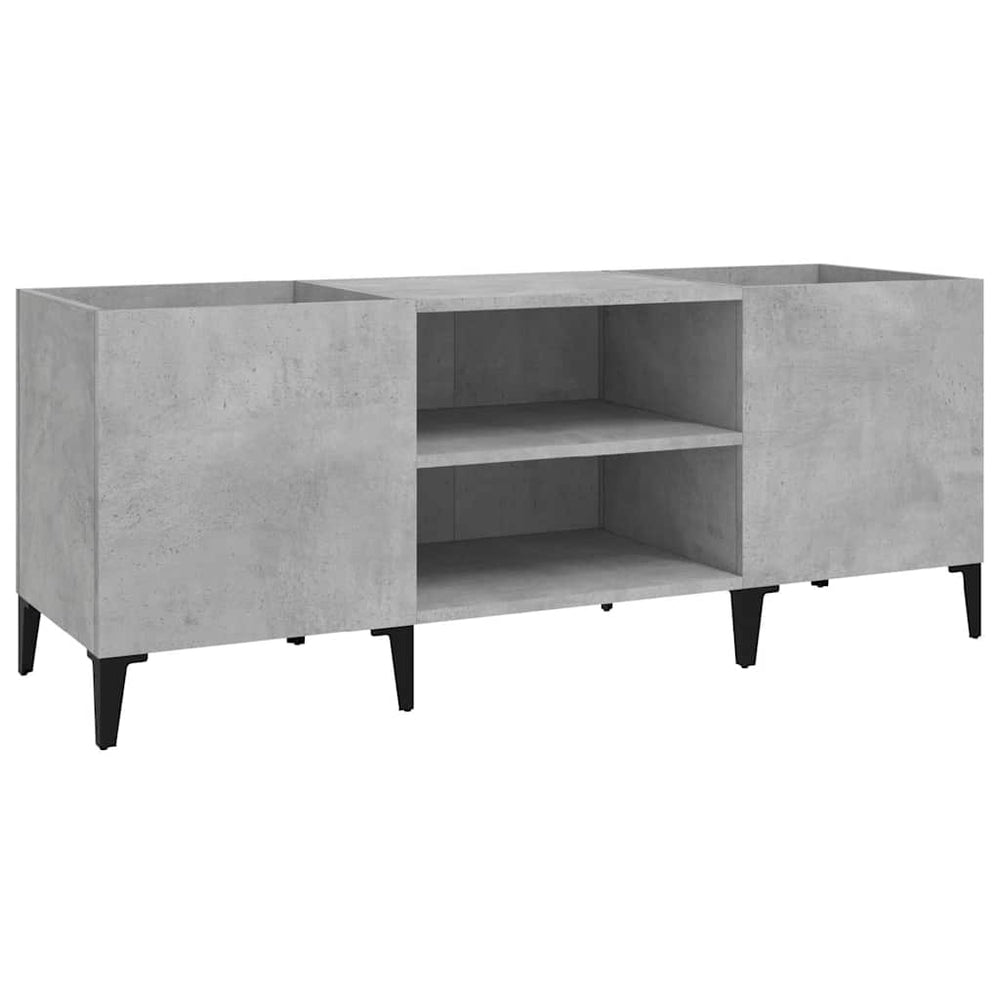 Plattenschrank Betongrau, 121 cm