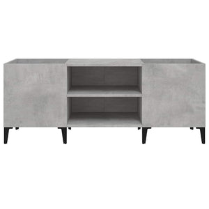 Plattenschrank Betongrau, 121 cm