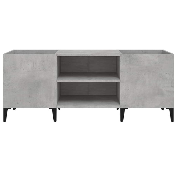 Plattenschrank Betongrau, 121 cm