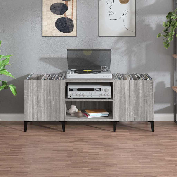 Plattenschrank Grau Sonoma 121 cm