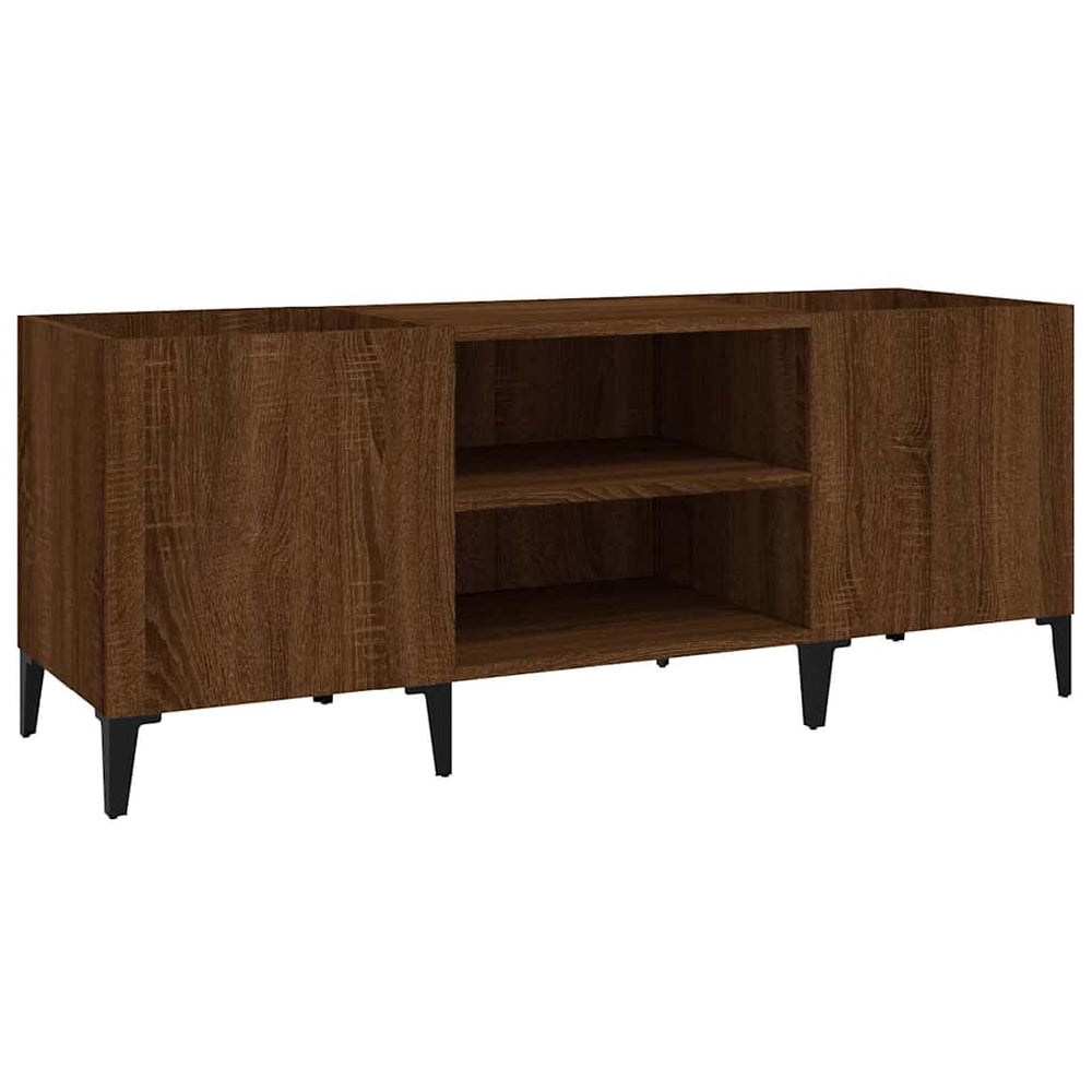 Plattenschrank Braun Eichen-Optik