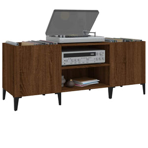 Plattenschrank Braun Eichen-Optik