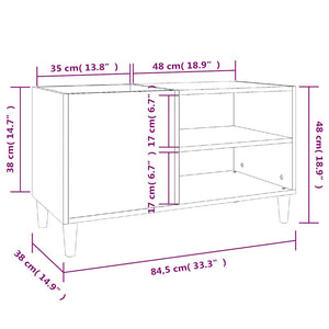 Schwarzer Plattenschrank aus Holz