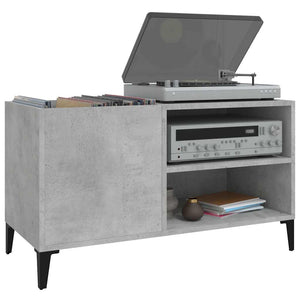 vidaXL Meuble de rangement gris béton 84,5x38x48 cm en bois d'ingénierie