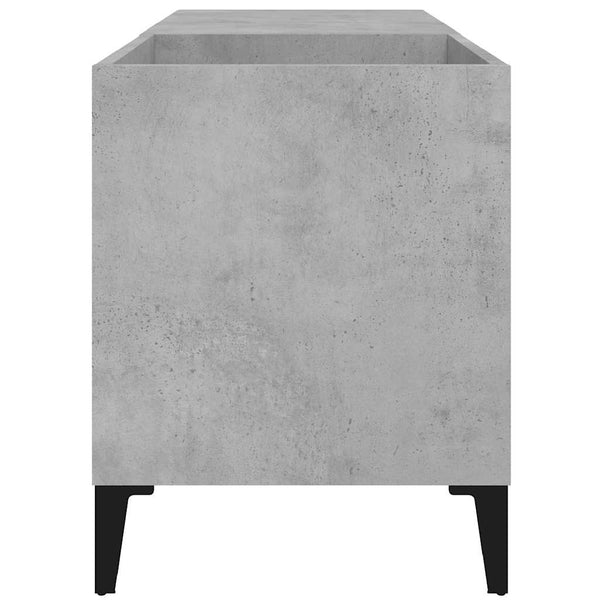 vidaXL Meuble de rangement gris béton 84,5x38x48 cm en bois d'ingénierie