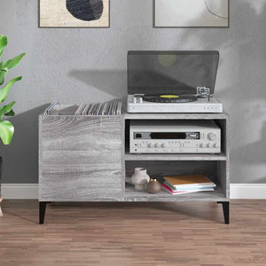 Plattenschrank Grau Sonoma