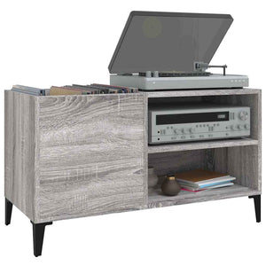 Plattenschrank Grau Sonoma