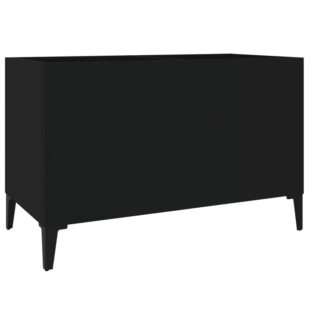 Schallplattenschrank Schwarz